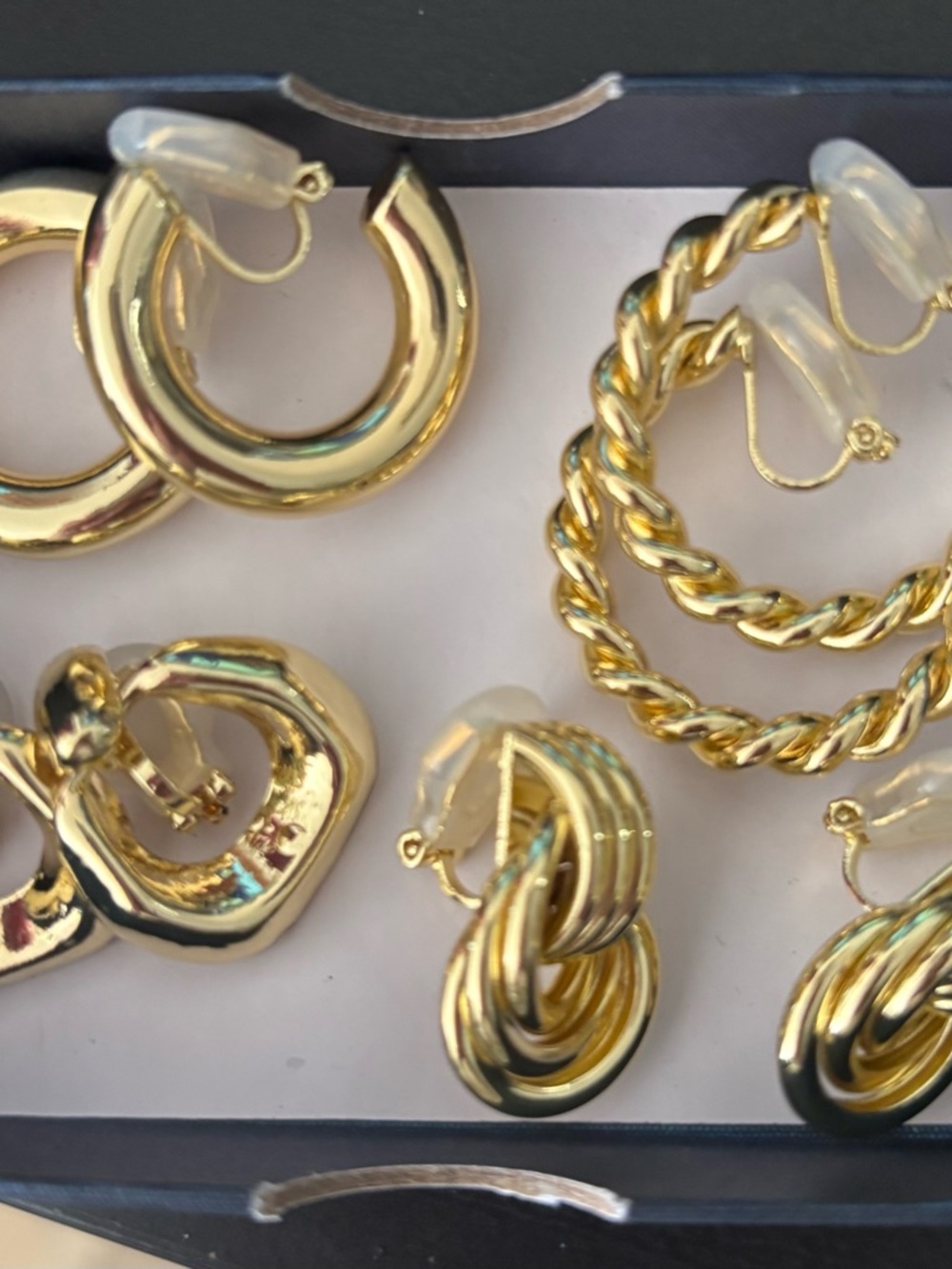 4 pair Clip on Earring Set – Classic Women’s Jewelry
